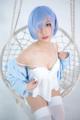 Coser@神楽坂真冬 Vol.005: 蕾姆 Milk by blue (150 photos) P29 No.268ce9
