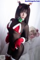 Coser@抱走莫子aa Vol.011: 连体黑丝圣诞比基尼 (30 photos) P8 No.e060aa